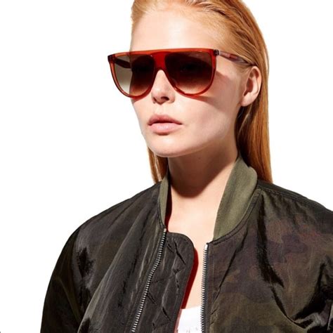 celine thin shadow sunglasses brown|Celine original sunglasses.